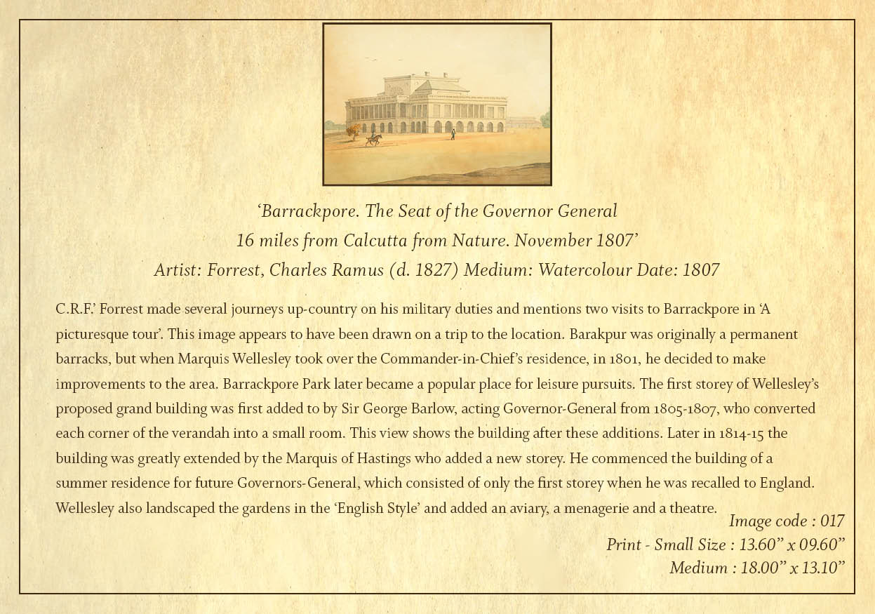 Barrackpore (Code: 017) – Coloured Lithograph