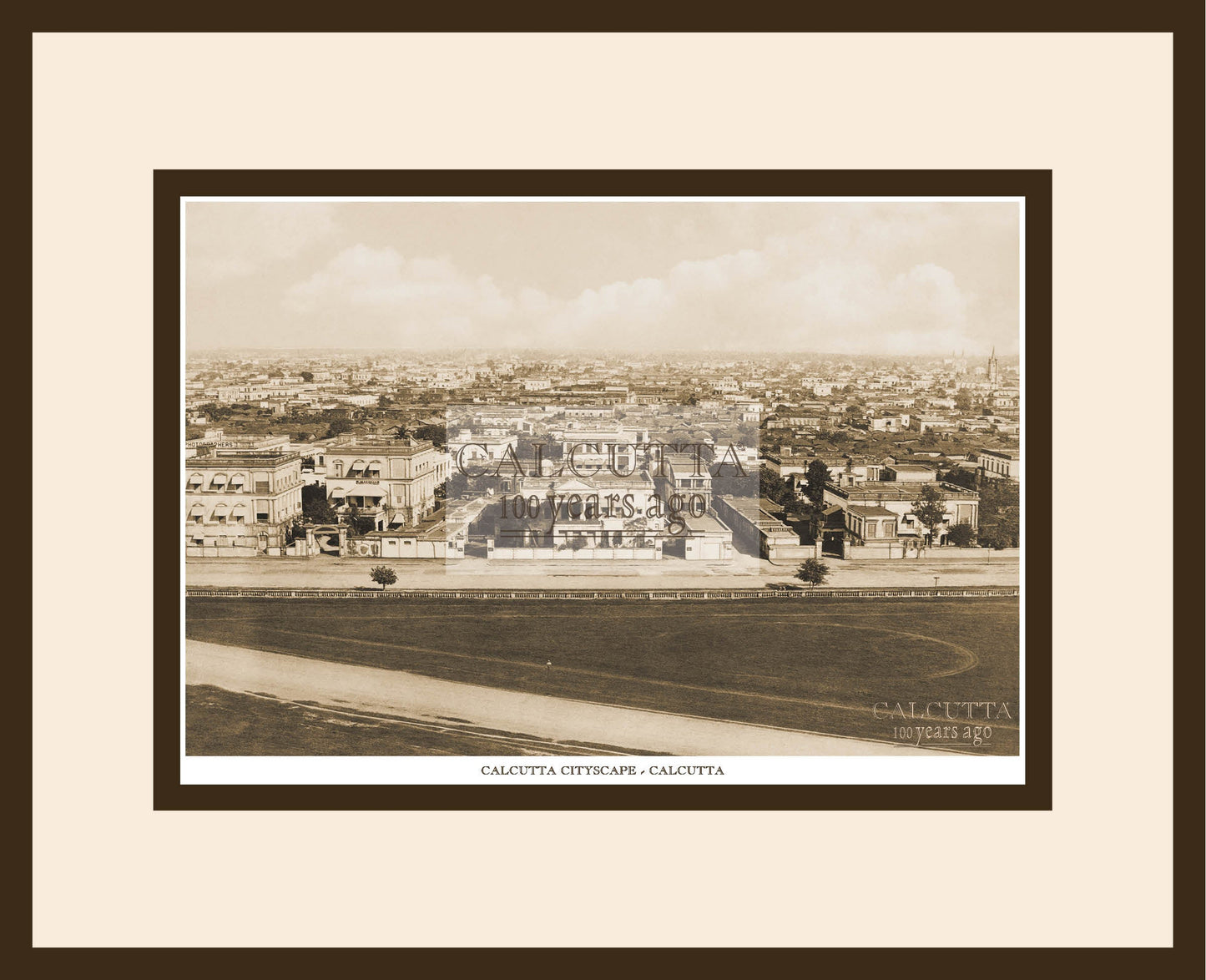 Calcutta Cityscape (Code: 19) Wood Frame