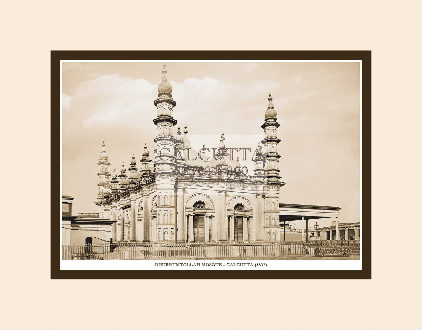 Dhurrumtollah Mosque (Code: 37) Mounted Photo Print