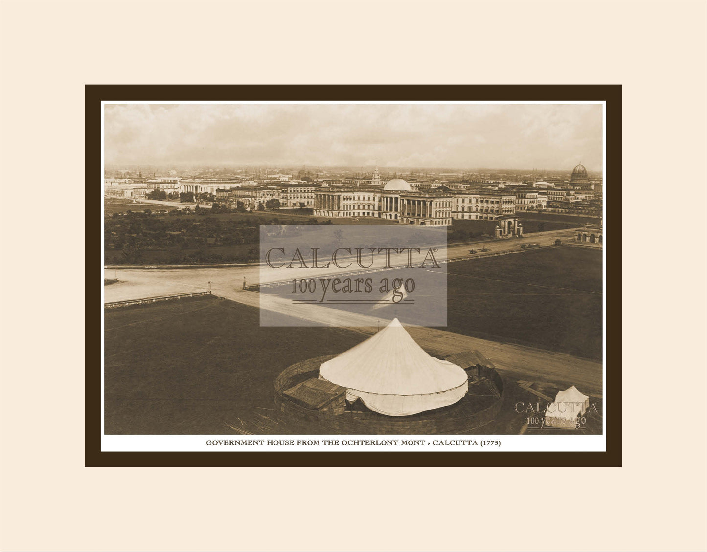 Government House From The Ochterlony Mont (Code: 59) Mounted Photo Print