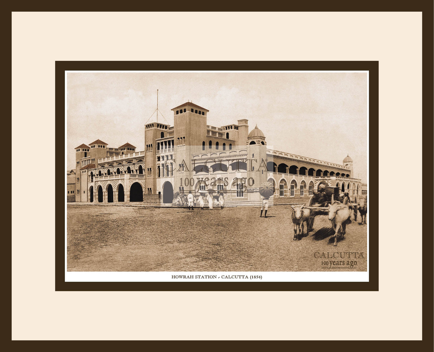 Howrah Station -1 (Code: 77) Wood Frame