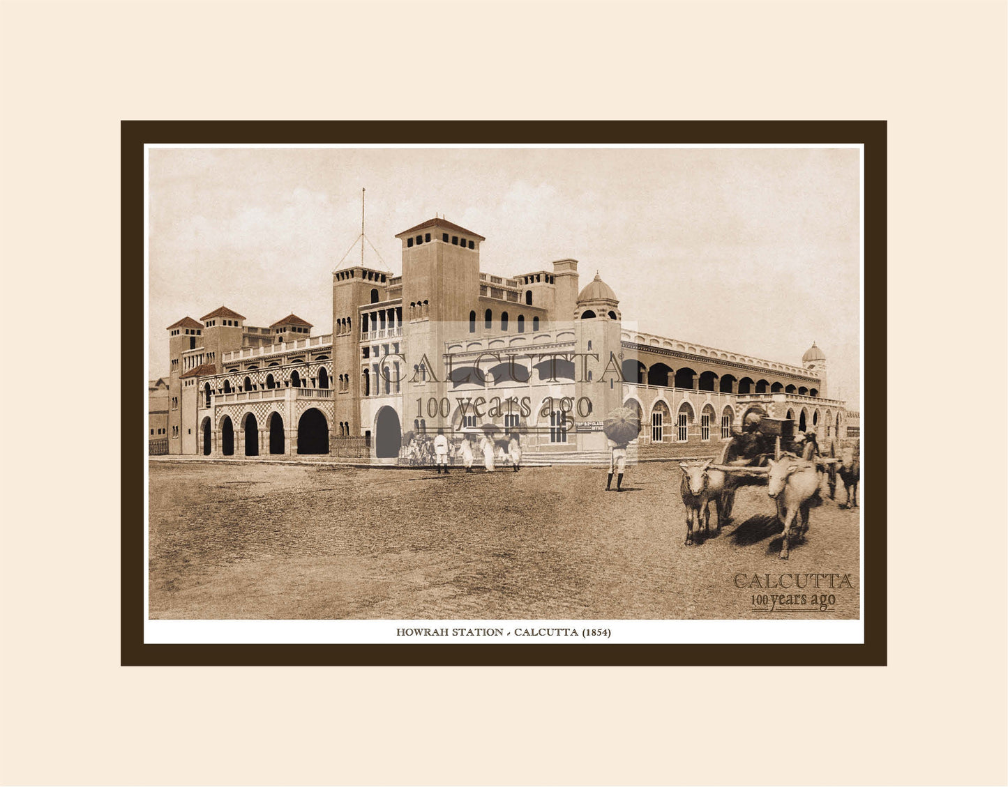 Howrah Station -1 (Code: 77) Mounted Photo Print