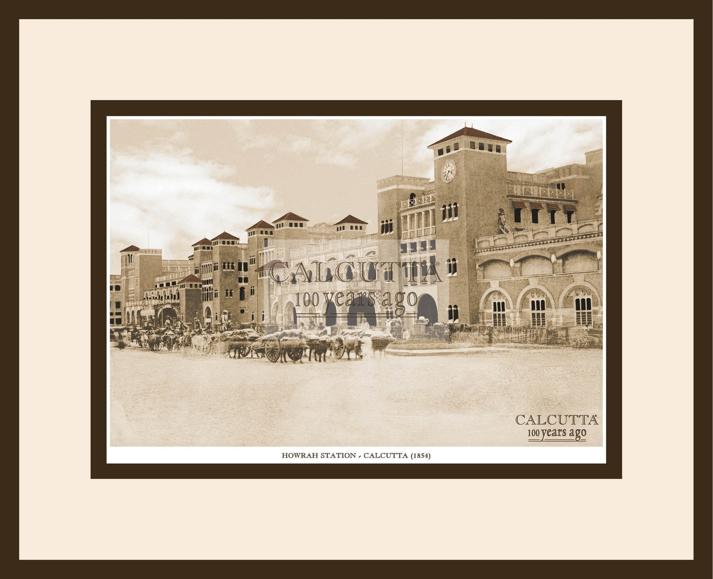 Howrah Station -2 (Code: 78) Wood Frame