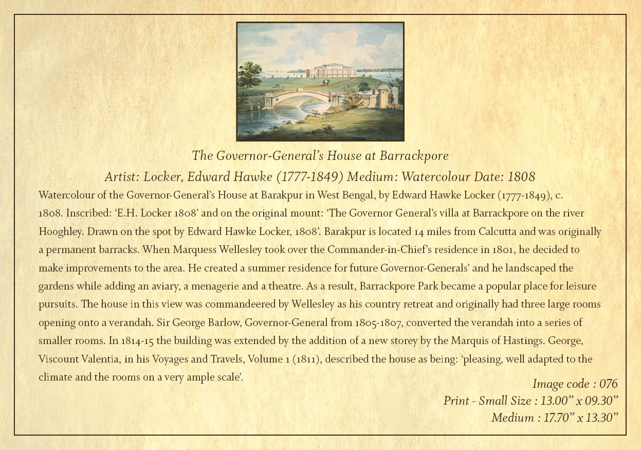 The Governor General’s Villa (Code: 076) – Coloured Lithograph