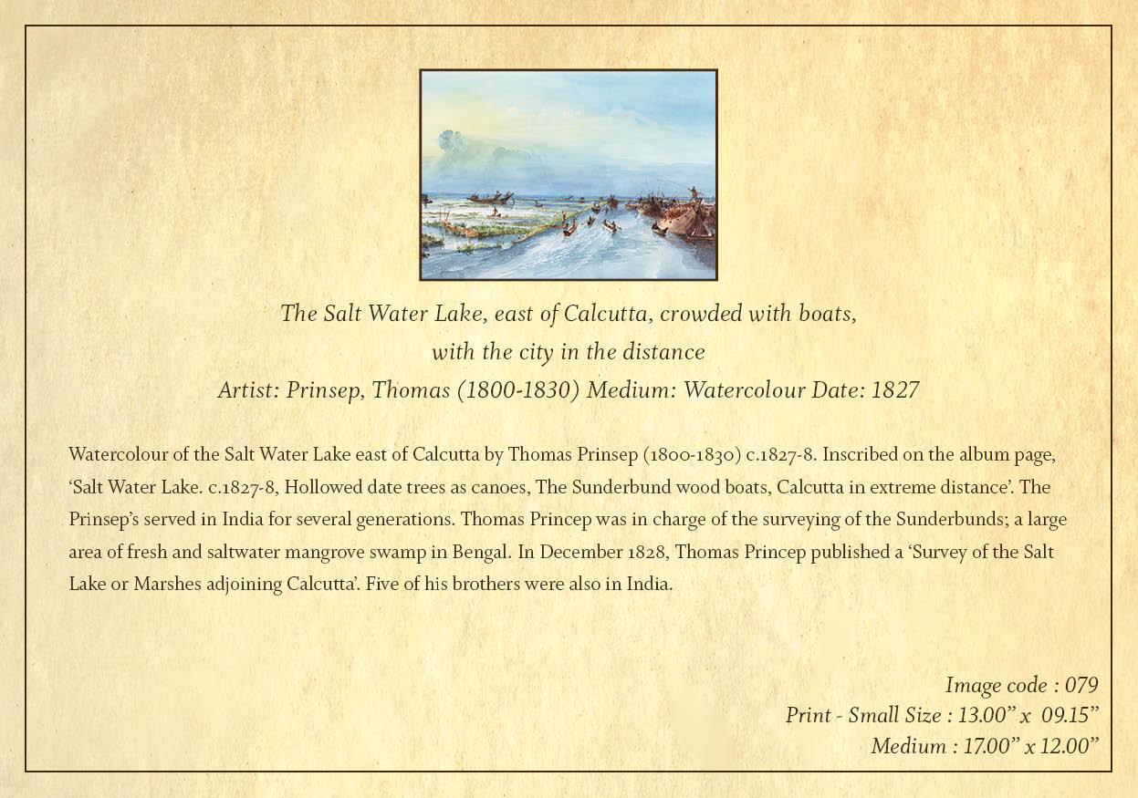 The Salt Water Lake (Code: 079) – Coloured Lithograph