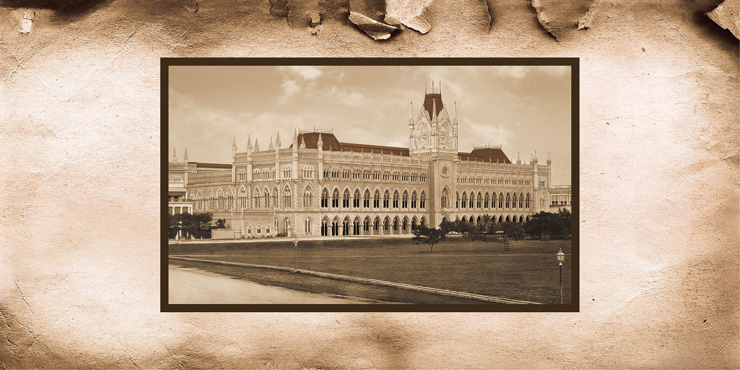 Calcutta 100 Years Ago - Wooden Frames