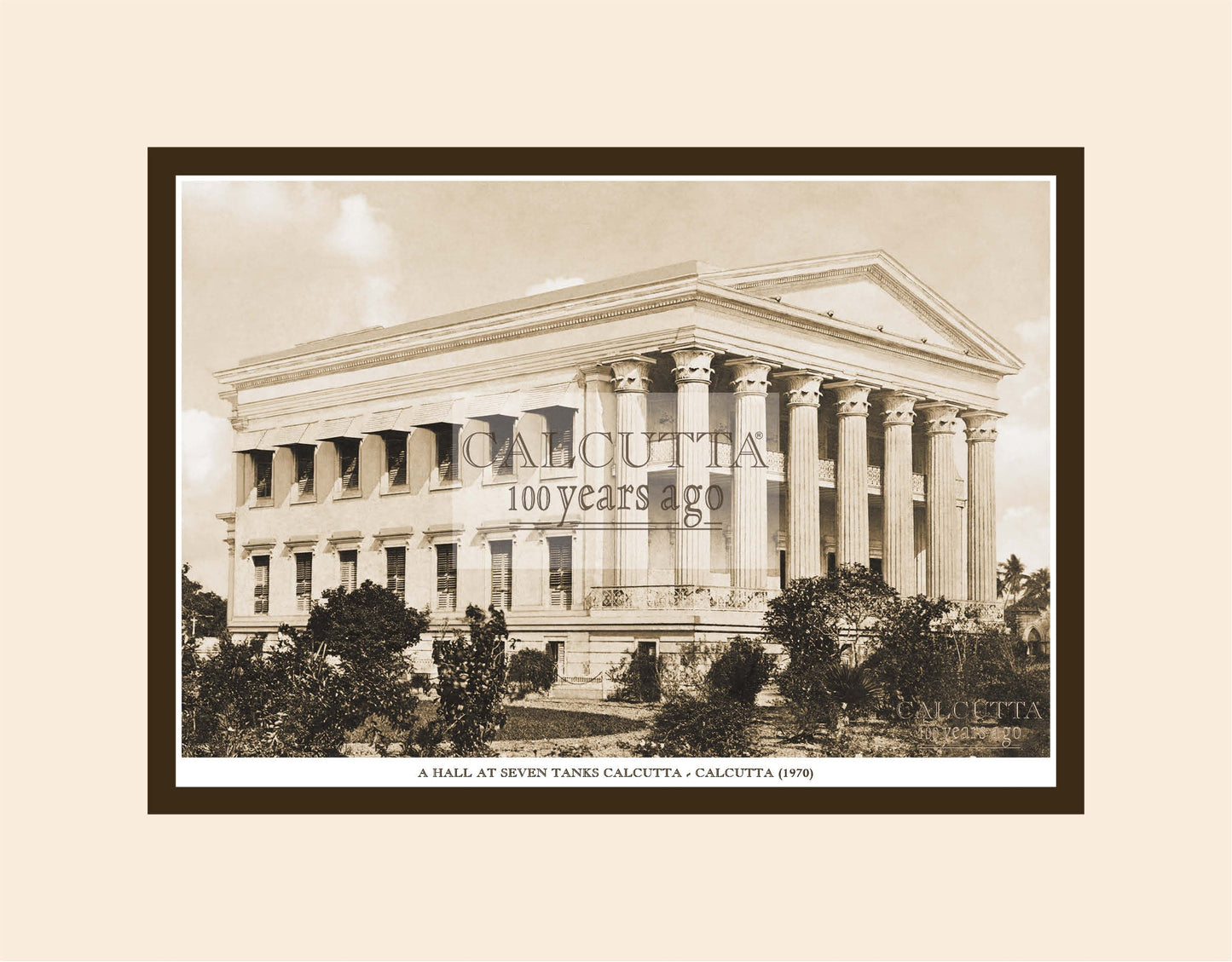 A Hall In Calcutta (Code: 1) Mounted Photo Print