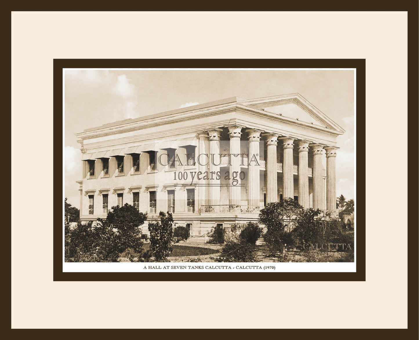A Hall In Calcutta (Code: 1) Wood Frame