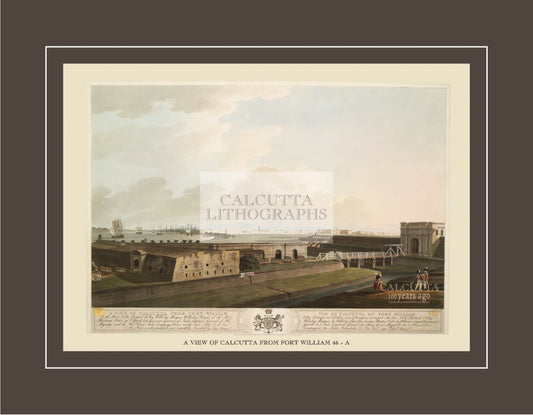 A View of Calcutta from Fort William (Code: 006) – Coloured Lithograph