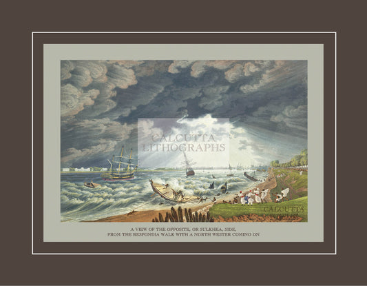 A View of the Opposite, or Sulkhea, Side, from the Respondia Walk (Code: 012) – Coloured Lithograph