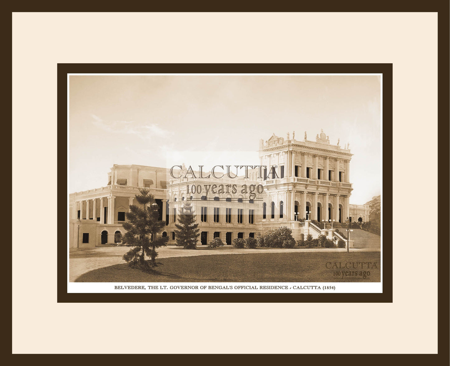 Belvedere, The Lt. Governor Of Bengalâ€™s Official Residence (Code: 10) Wood Frame