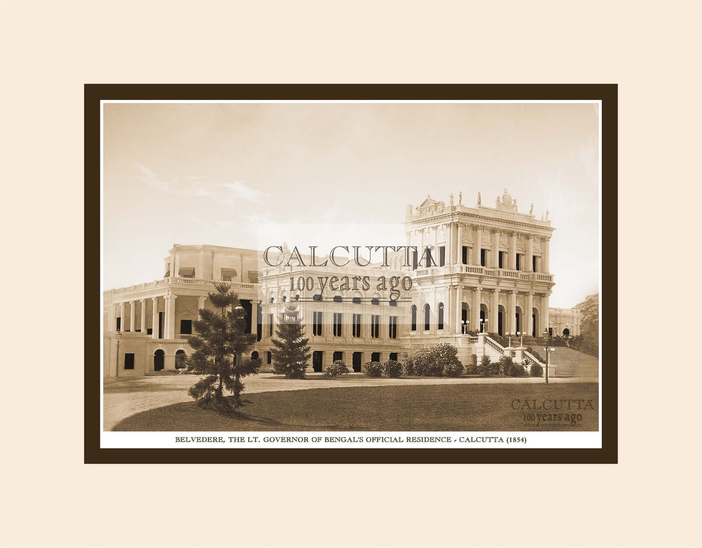 Belvedere, The Lt. Governor Of Bengalâ€™s Official Residence (Code: 10) Mounted Photo Print