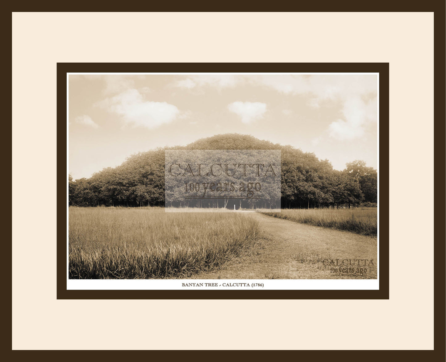 Banyan Tree (Code: 5) Wood Frame