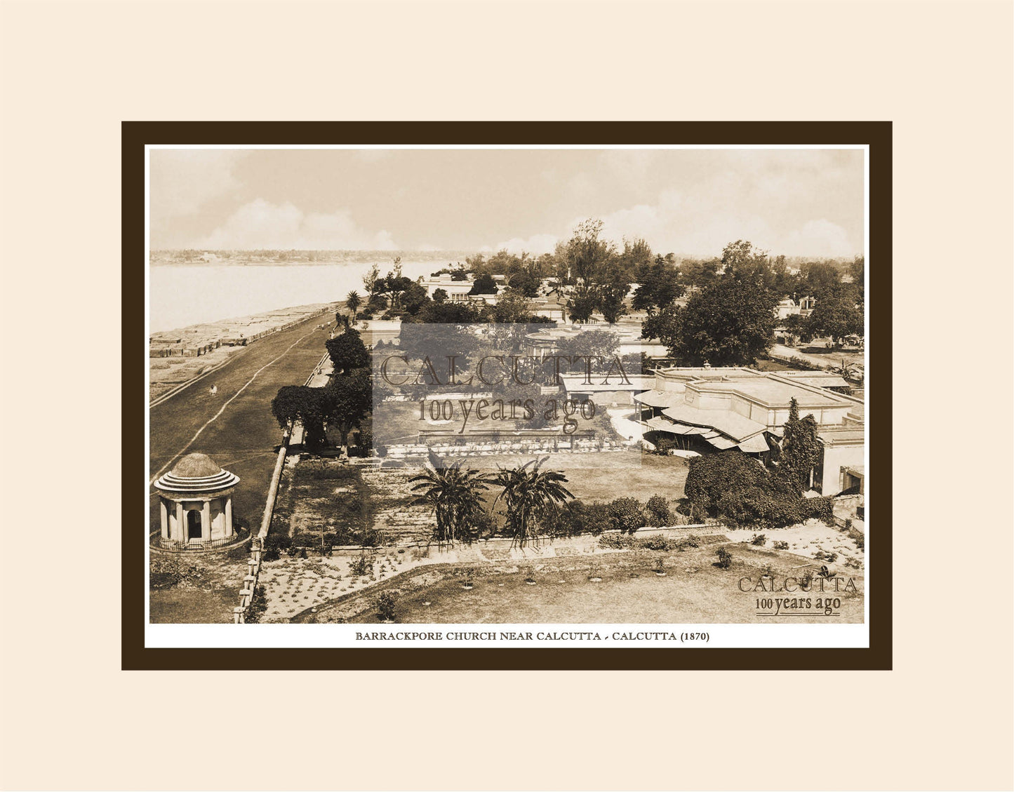 Barrackpore Church Near Calcutta  (Code: 6) Mounted Photo Print
