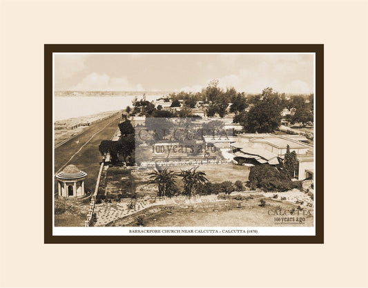 Barrackpore Church Near Calcutta  (Code: 6) Mounted Photo Print