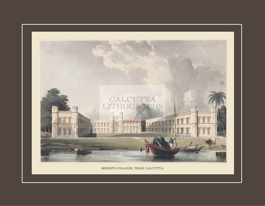 Bishop’s College, near Calcutta (Code: 018) – Coloured Lithograph