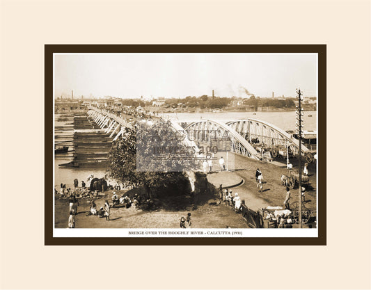 Bridge Over The Hooghly River (Code: 13) Mounted Photo Print