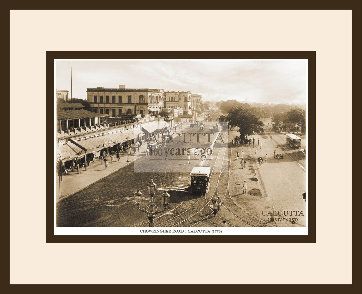 Chowringhee Road (Code: 27) Wood Frame