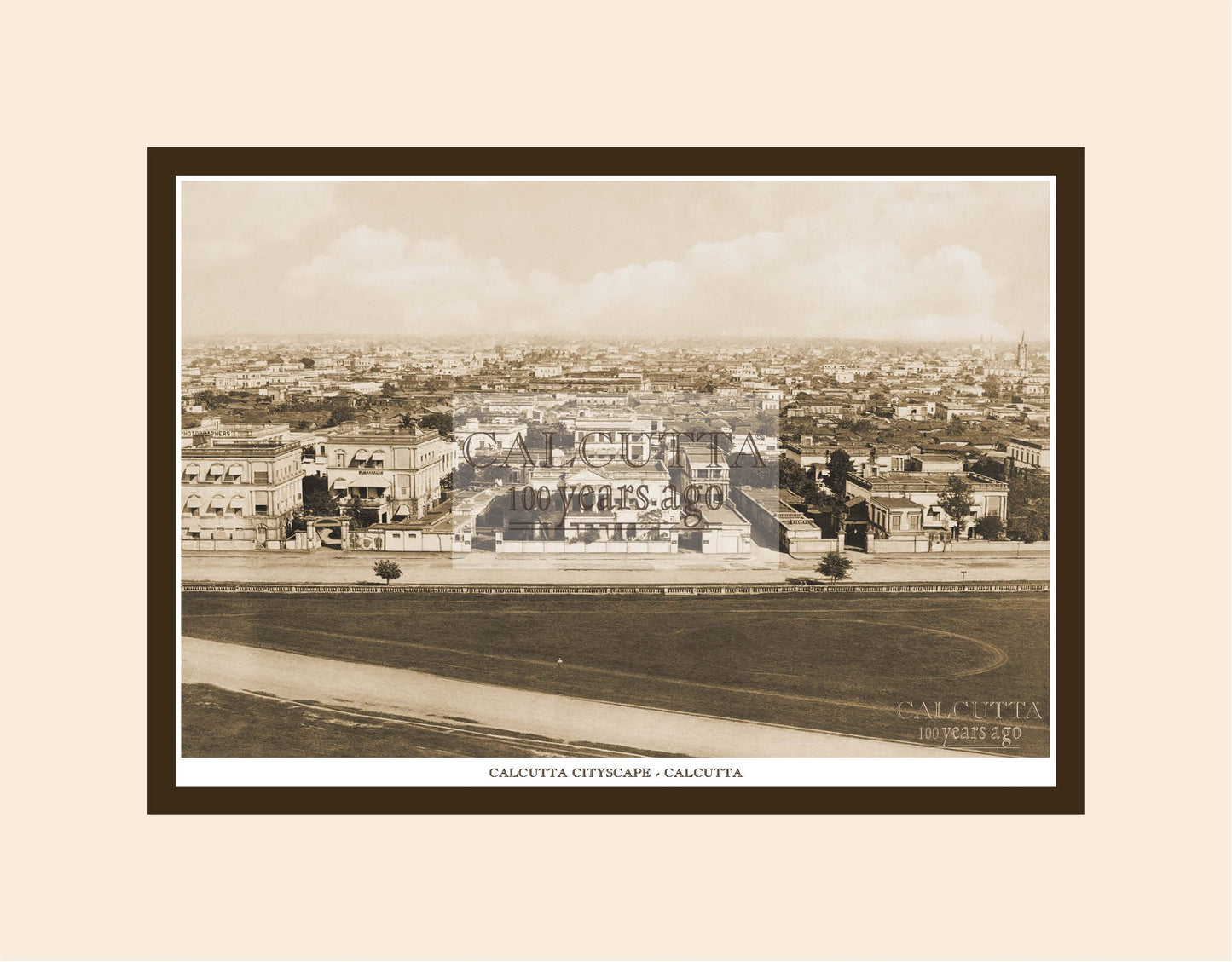 Calcutta Cityscape  (Code: 19) Mounted Photo Print
