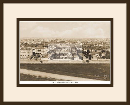 Calcutta Cityscape  (Code: 19) Wood Frame
