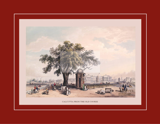 Calcutta from the Old Course (Code: 020) – Coloured Lithograph