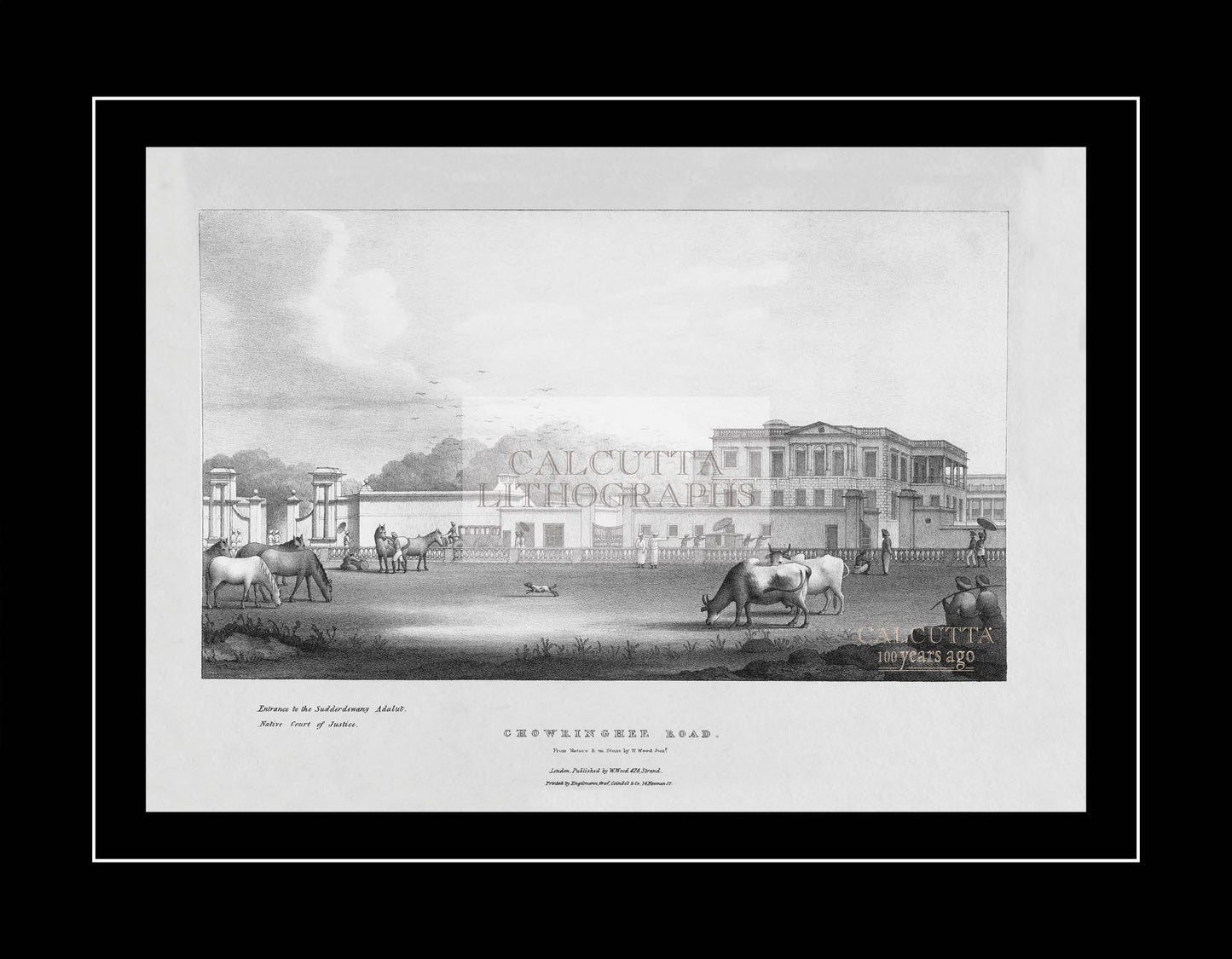 Chowringhee Road (Code: 005) – Black & White Lithograph