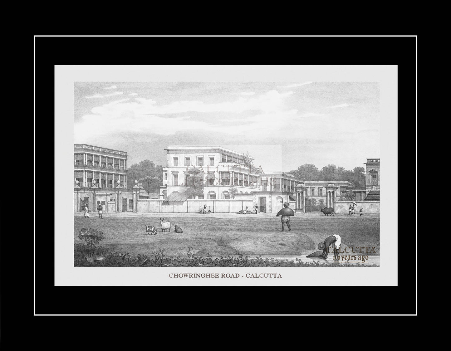 Chowringhee Road - 3 (Code: 015) – Black & White Lithograph
