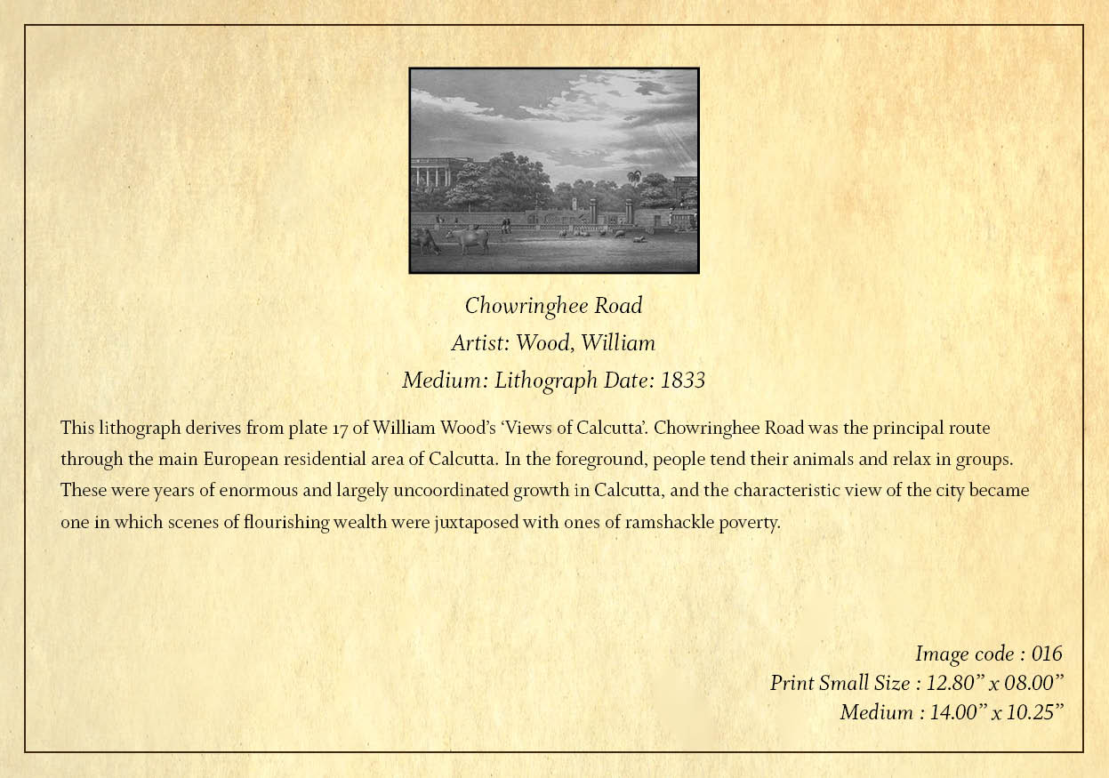 Chowringhee Road -4 (Code: 016) – Black & White Lithograph