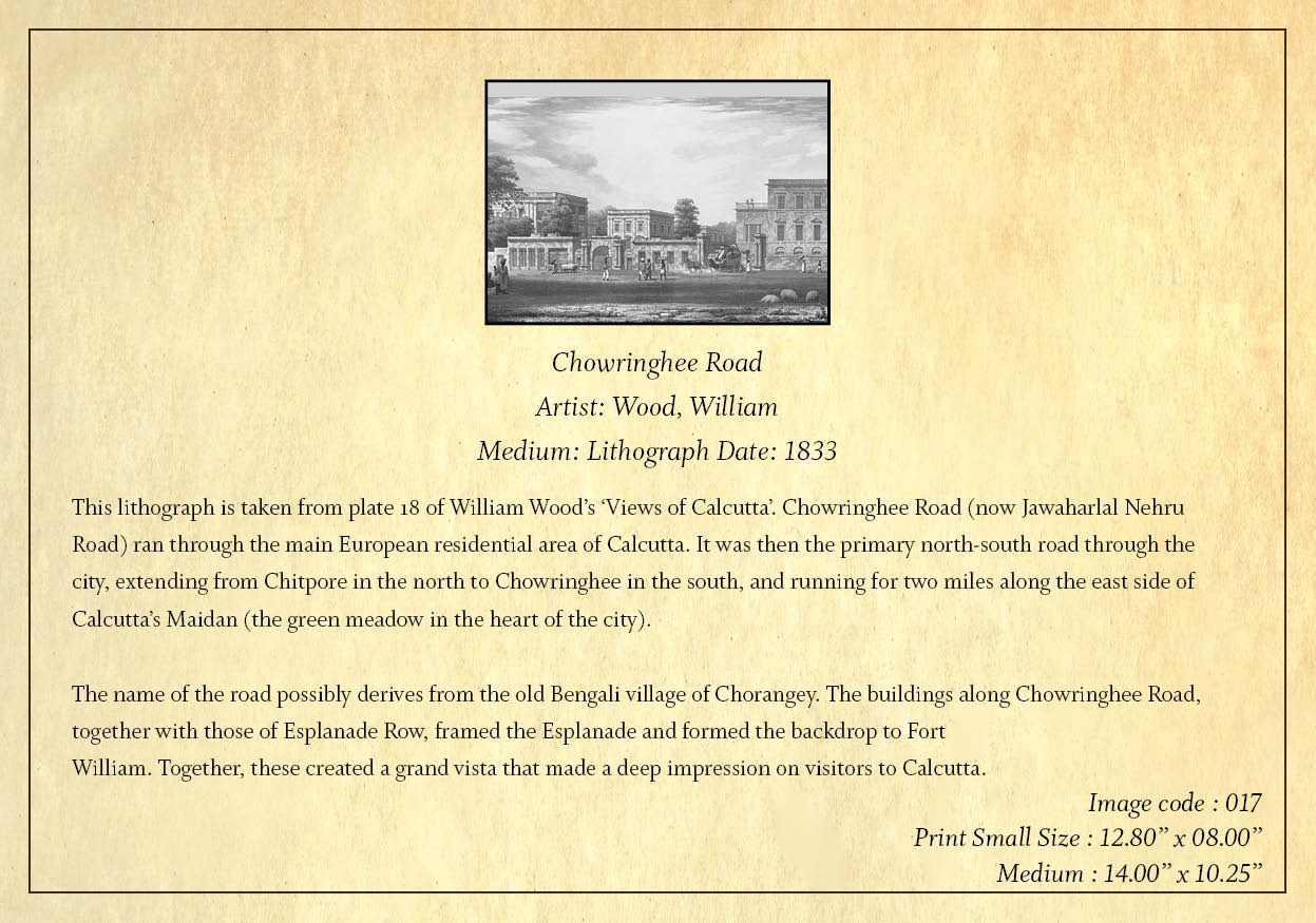 Chowringhee Road - 5 (Code: 017) – Black & White Lithograph