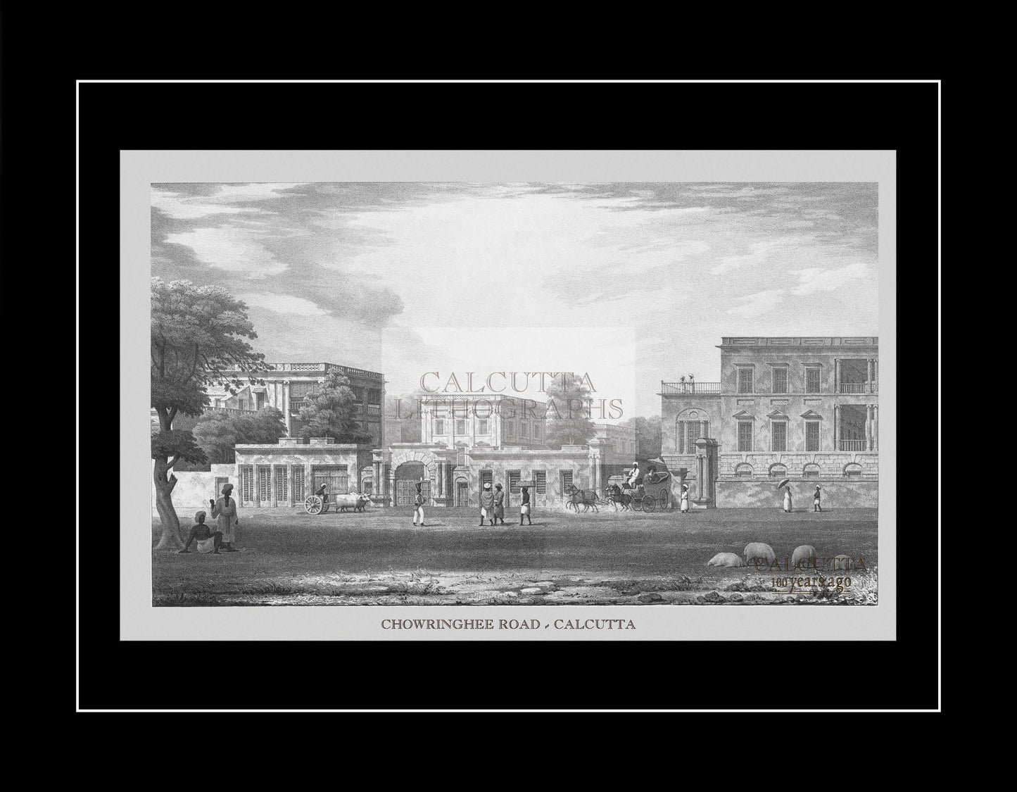 Chowringhee Road - 5 (Code: 017) – Black & White Lithograph