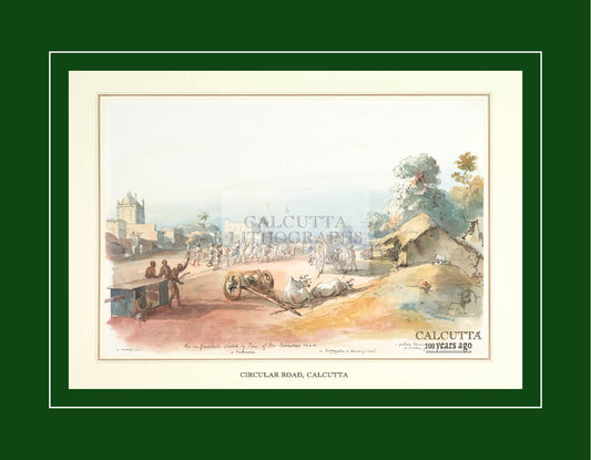 Circular Road (Code: 026) – Coloured Lithograph