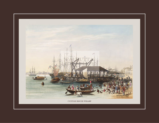 Custom House Wharf (Code: 027) – Coloured Lithograph
