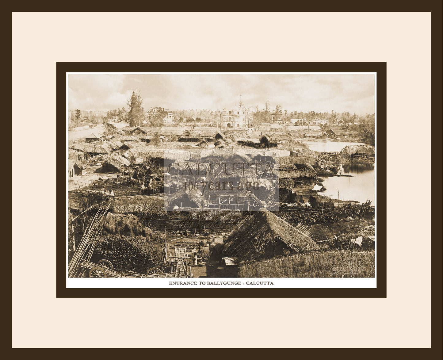 Entrance To Ballygunge Ff 43  (Code: 47) Wood Frame