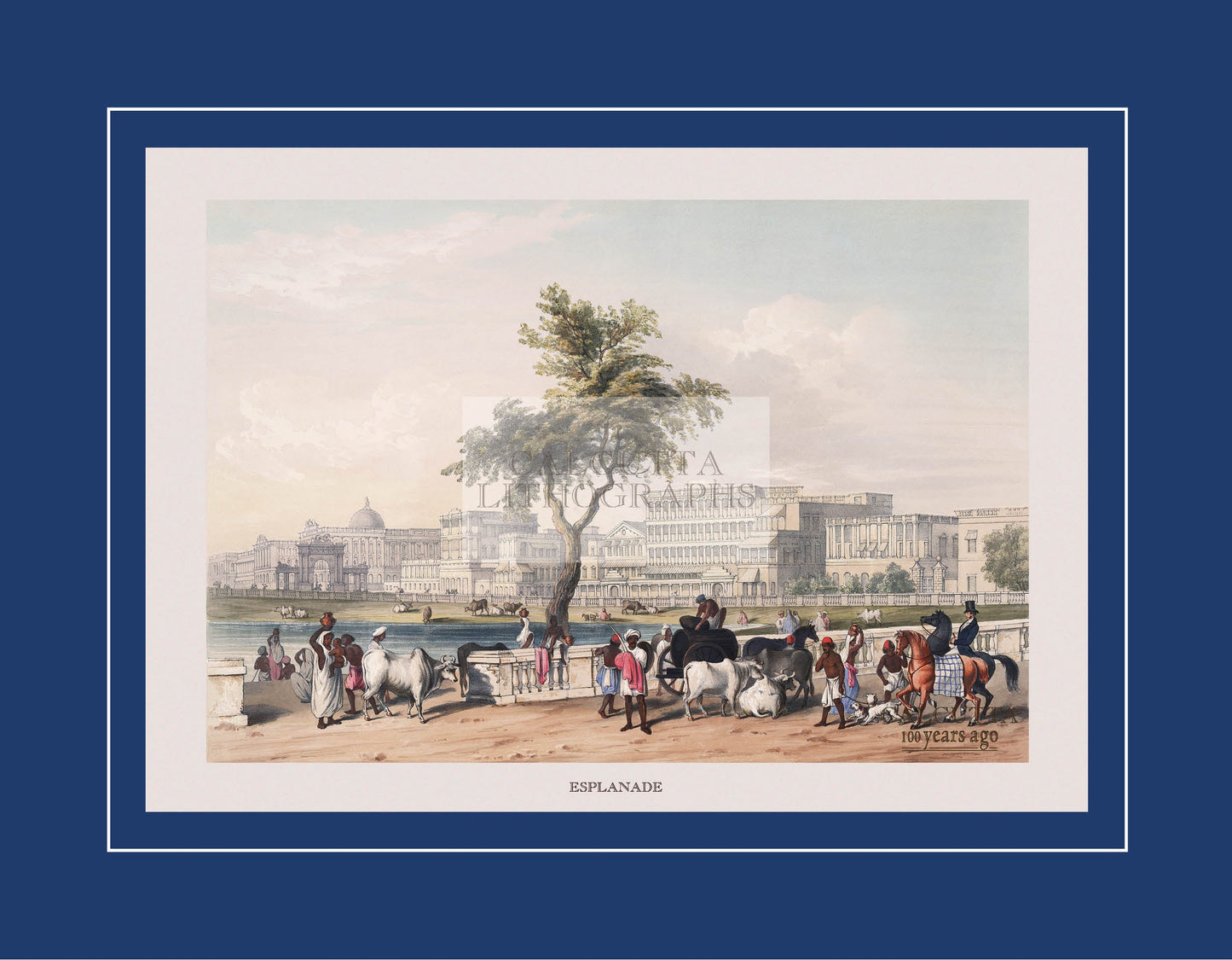 Esplanade (Code: 032) – Coloured Lithograph