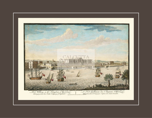 Fort William in the Kingdom of Bengal (Code: 035) – Coloured Lithograph