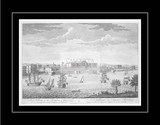 Fort William in the Kingdom of Bengal (Code: 036) – Black & White Lithograph