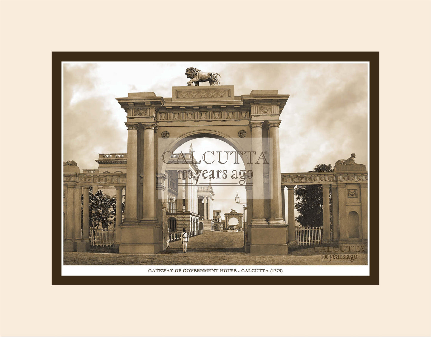 Gateway Of Government House (Code: 55) Mounted Photo Print