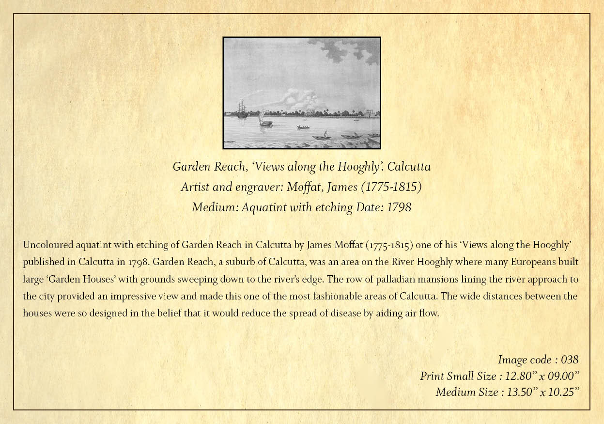 Garden Reach – 1 (Code: 038) – Black & White Lithograph