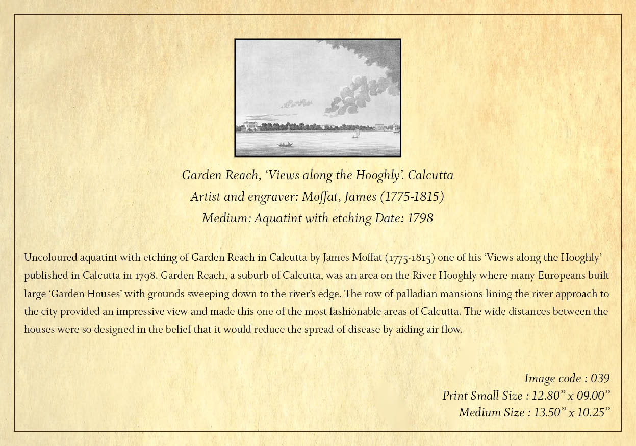 Garden Reach – 2 (Code: 039) – Black & White Lithograph