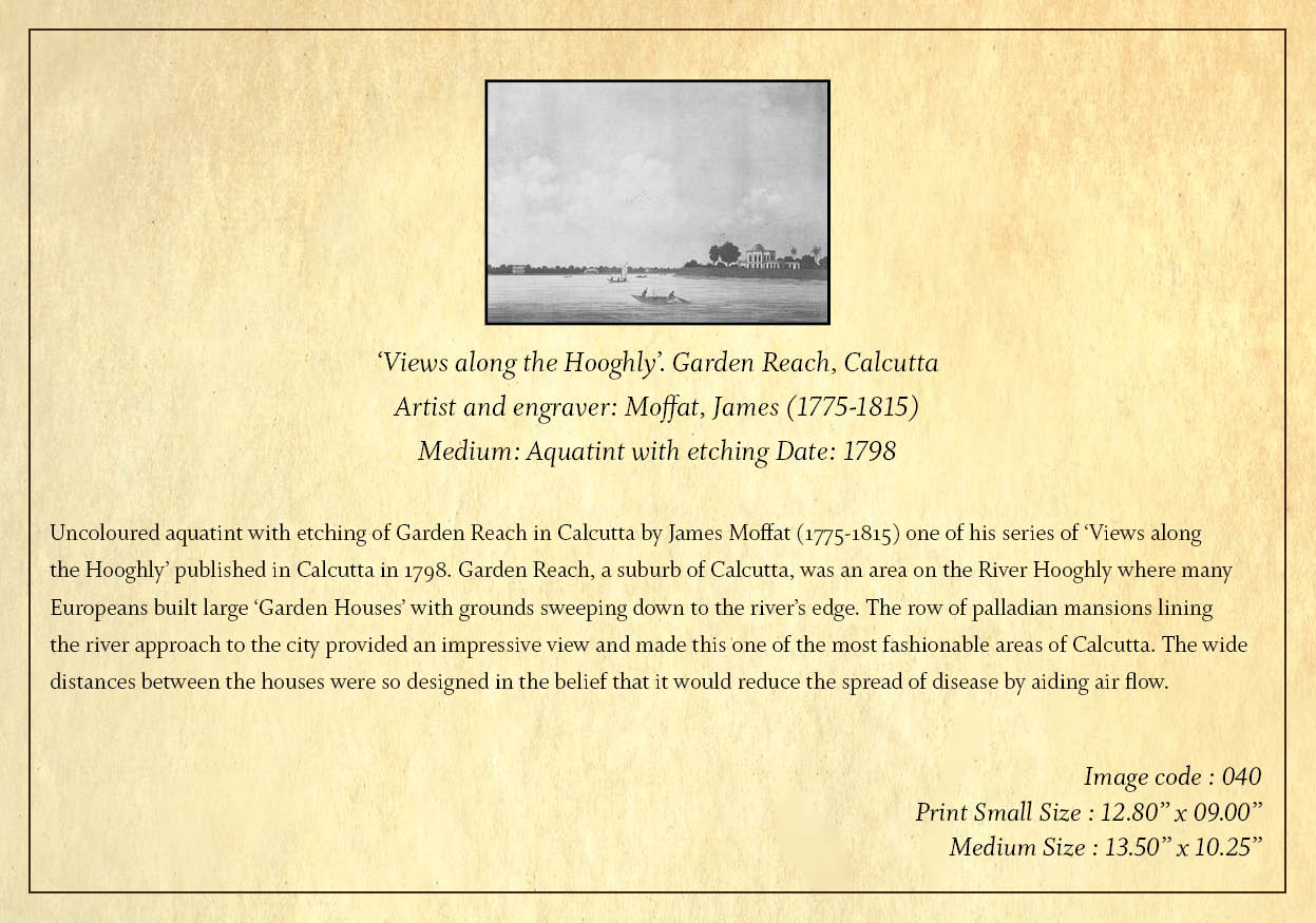 Garden Reach - 3 (Code: 040) – Black & White Lithograph