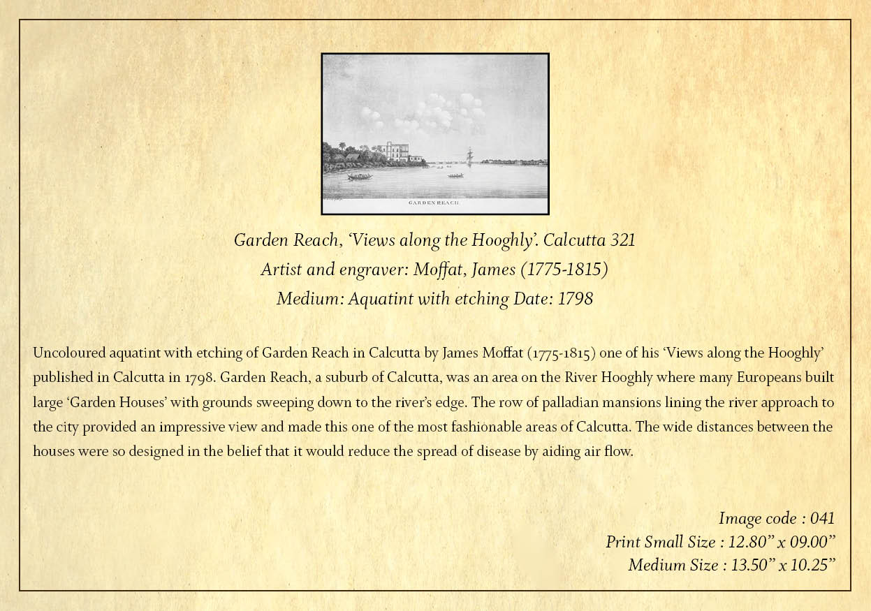 Garden Reach – 4 (Code: 041) – Black & White Lithograph