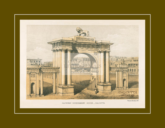 Gateway Government House (Code: 037) – Coloured Lithograph