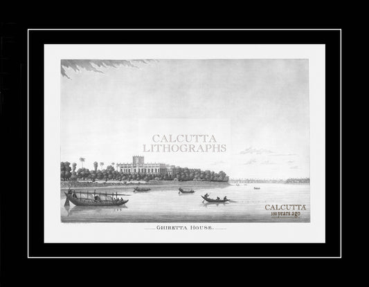 Ghiretta House (Code: 043) – Black & White Lithograph