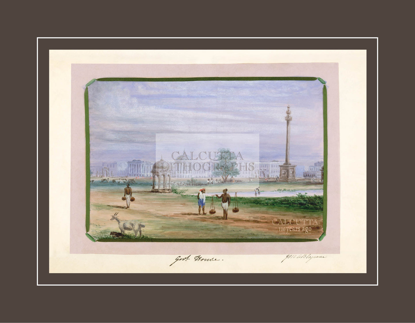 Government House (Code: 041) – Coloured Lithograph