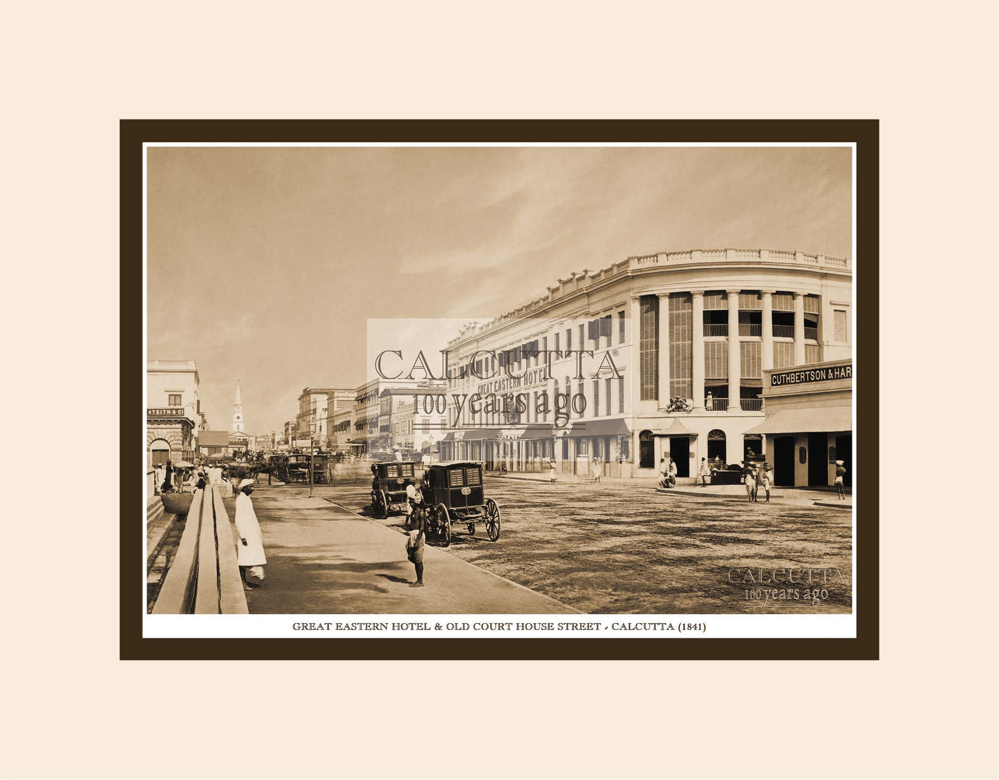 Great Eastern Hotel On Old Court House Street (Code: 64) Mounted Photo Print
