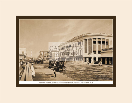 Great Eastern Hotel On Old Court House Street (Code: 64) Mounted Photo Print