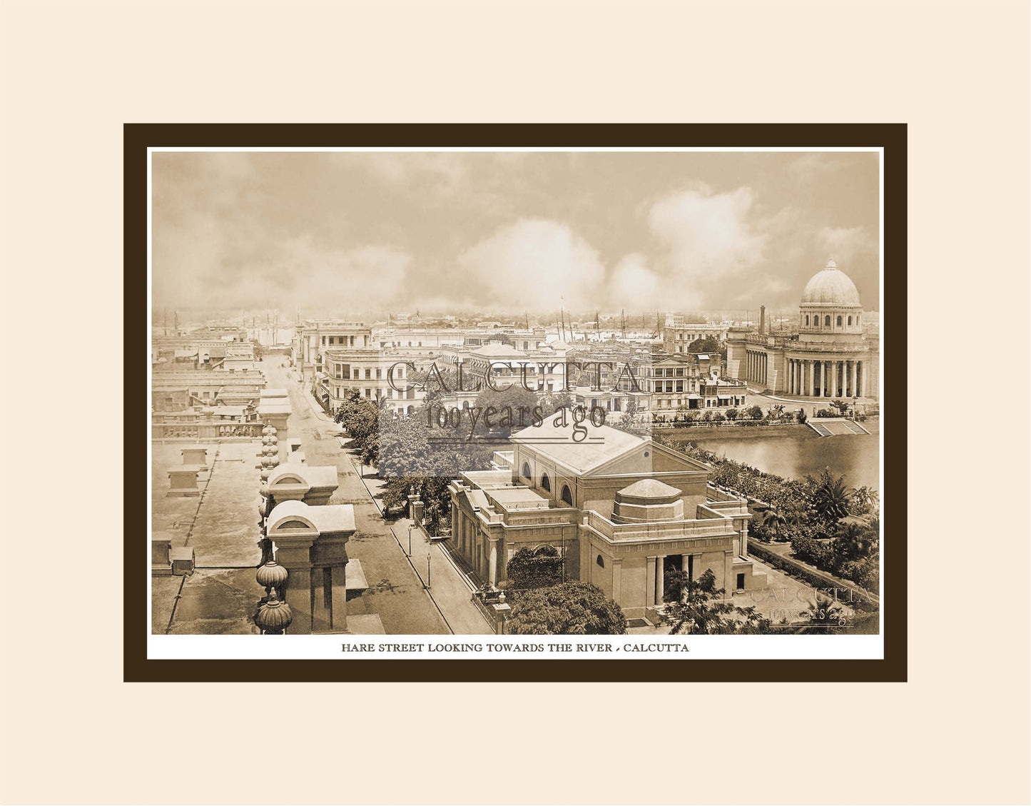 Hare Street Looking Towards The River (Code: 65) Mounted Photo Print