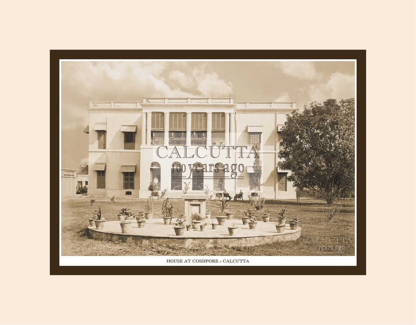 House At Cossipore (Code: 75) Mounted Photo Print