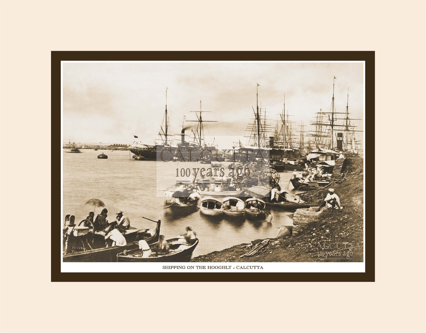 Hooghly River (Code: 71) Mounted Photo Print