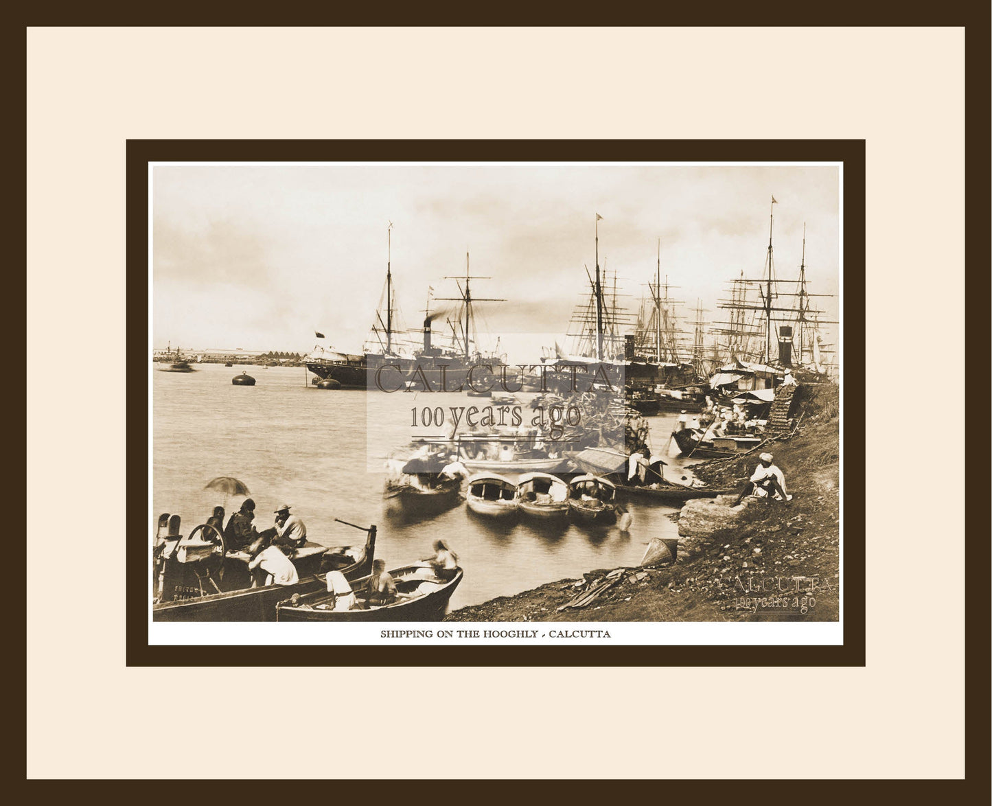 Hooghly River (Code: 71) Wood Frame